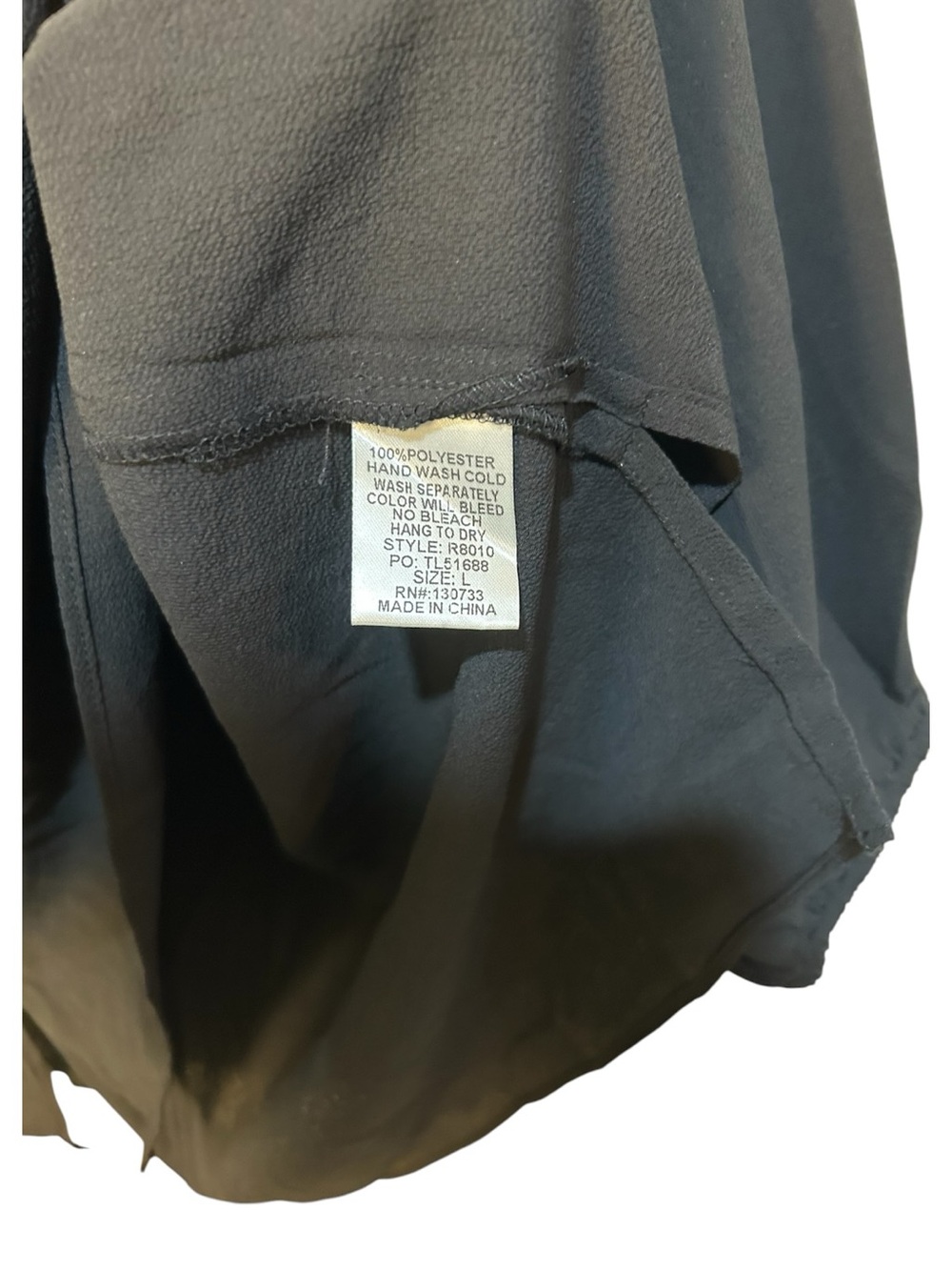 Umgee Black Cold-Shoulder Ruffle Top - Picture 4 of 6